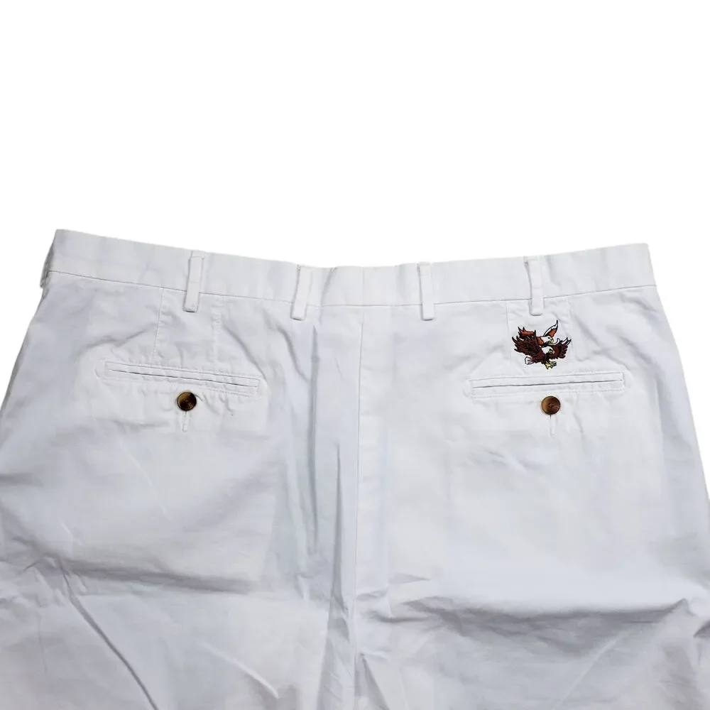 Peter Millar White Flat Front Men’s Shorts